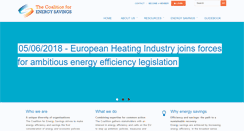 Desktop Screenshot of energycoalition.eu