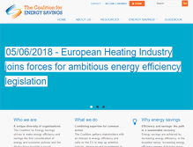 Tablet Screenshot of energycoalition.eu